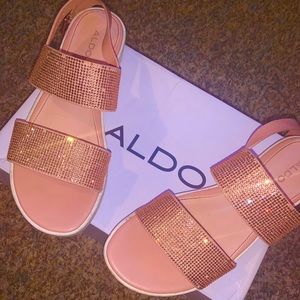 aldo two strap sandals